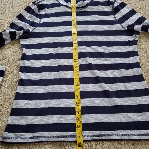 T By Talbots Striped Top Large - Picture 4 of 8